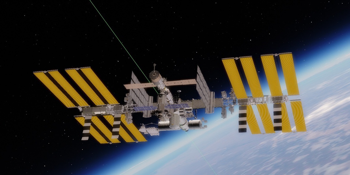 International Space Station in Erdnähe