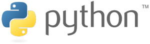Python Logo und Schrift